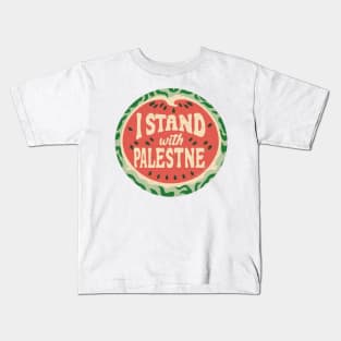 I stand with palestine Kids T-Shirt